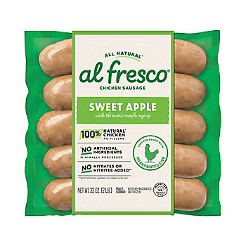 Al Fresco Sweet Apple Chicken Dinner Sausage, 2 lbs.