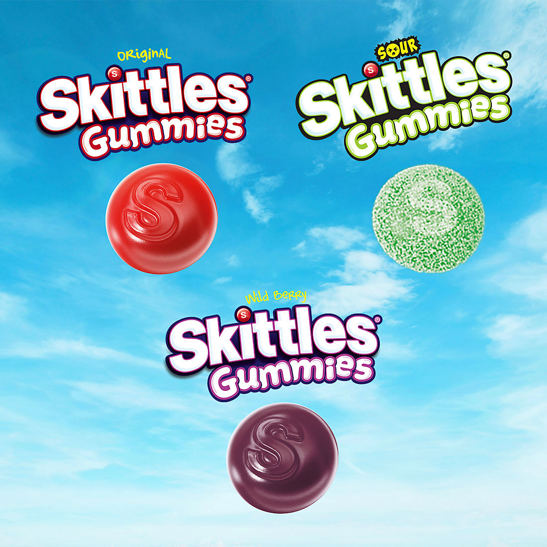 Skittles Gummies Fun Size Candy Variety Pack, Bulk Bag, 120 CT. 2.8 LB