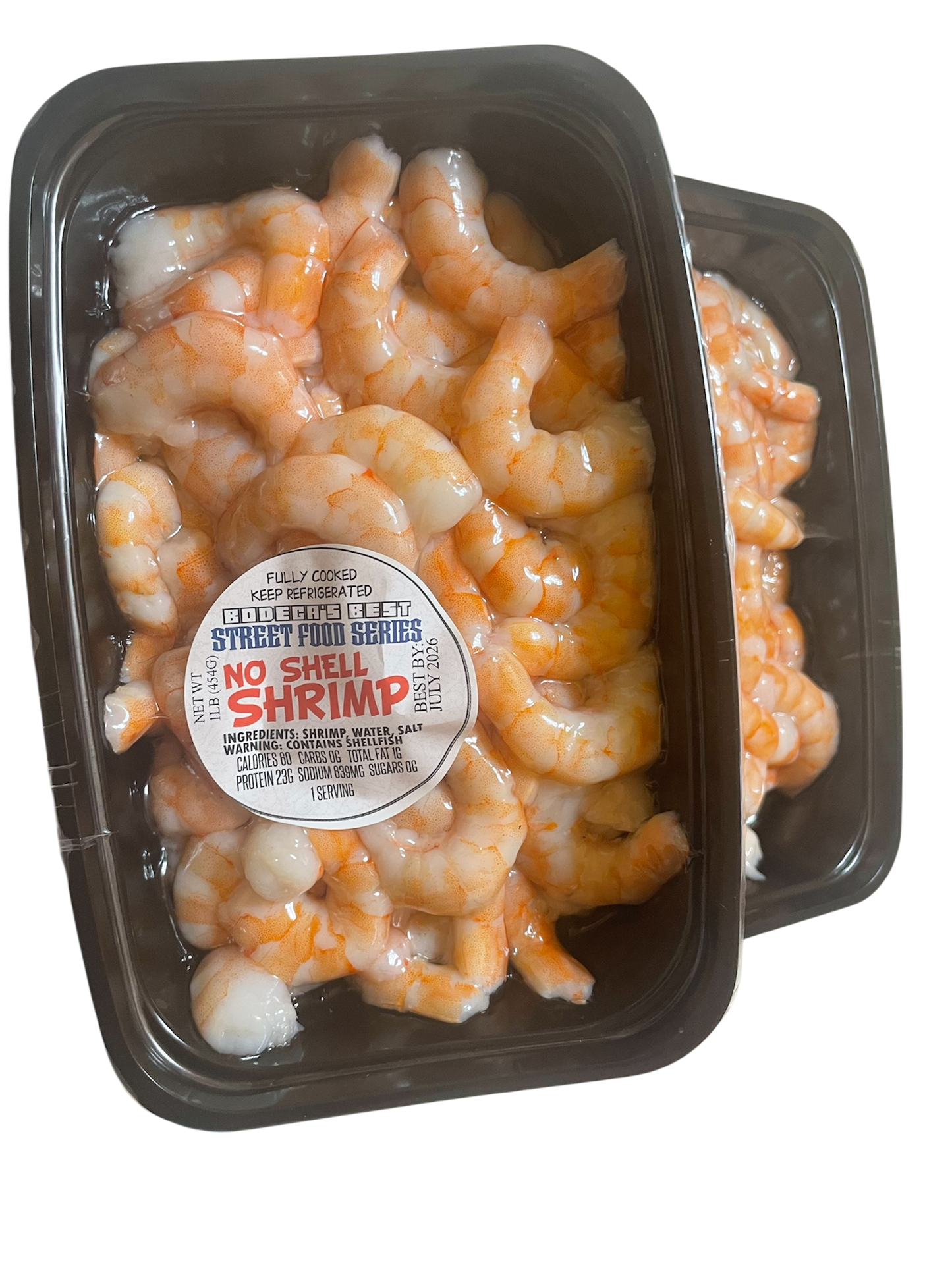 BODEGA'S BEST FULLY COOKED, PEELED, DEVEINED TAIL OFF LARGE SHRIMP 12 OZ