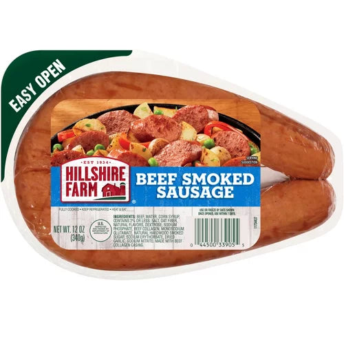 Hillshire Farm Beef Smoked Sausage Rope - 12oz W