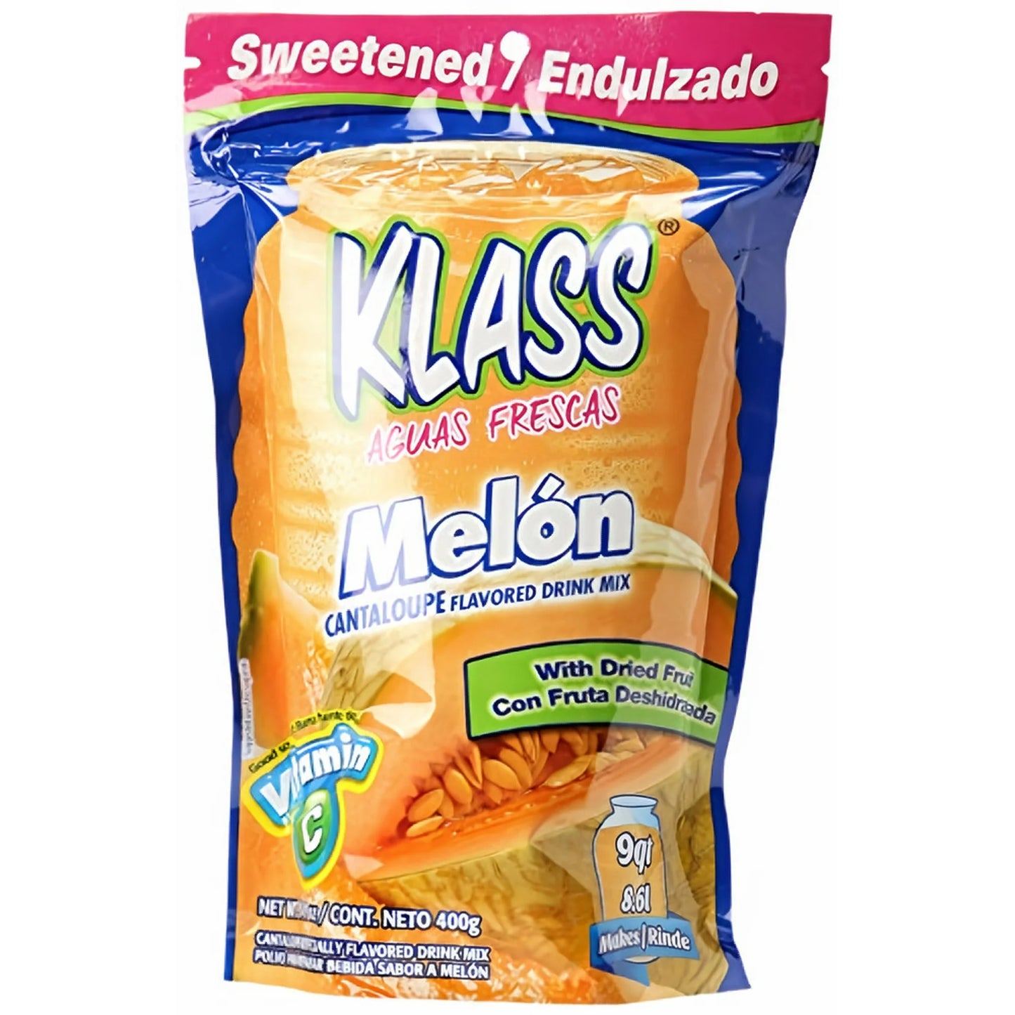 Klass Cantaloupe Melon Flavored Drink Mix 14.1 oz