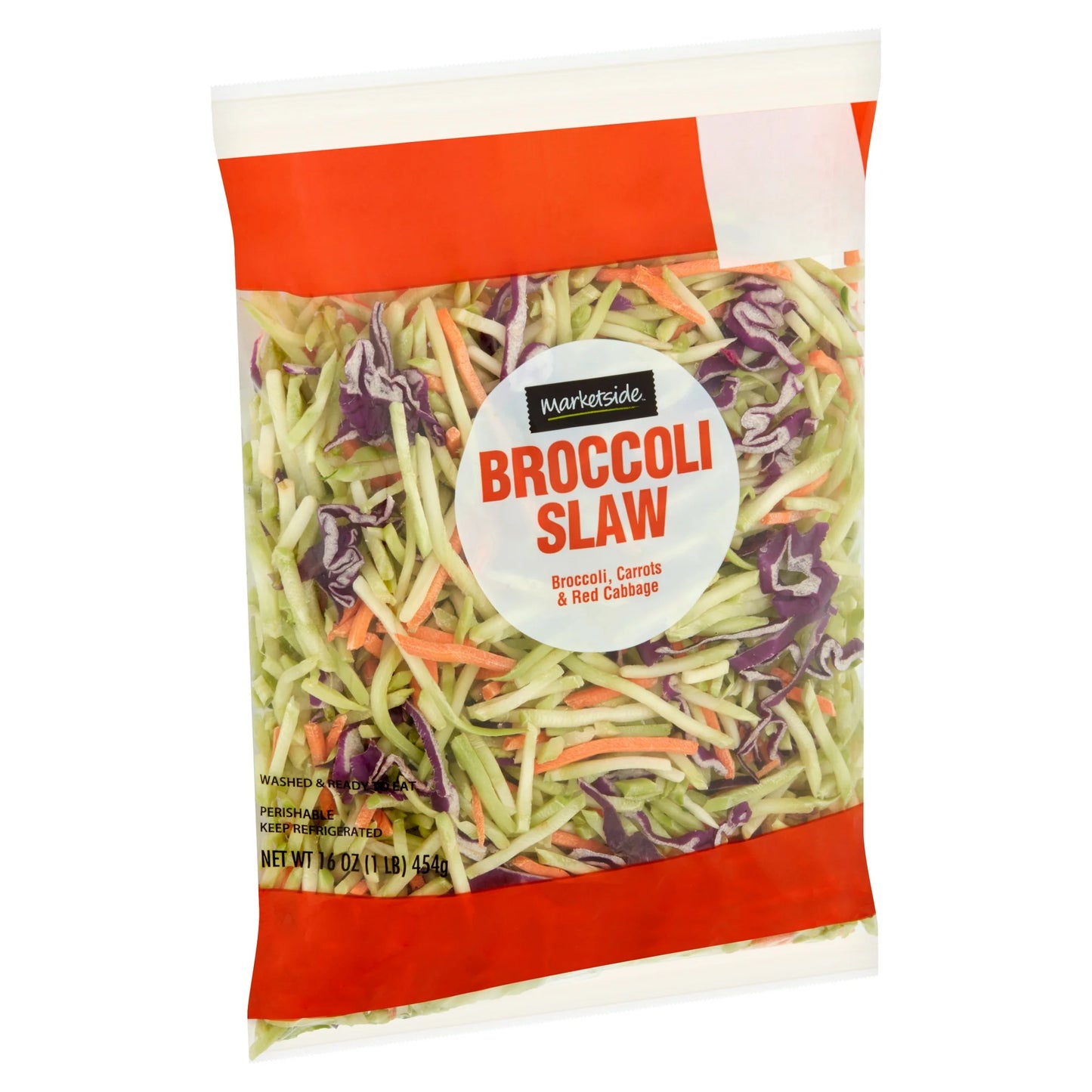 Marketside Fresh Broccoli Slaw (broccoli, carrots, and red cabbage mix) 16 oz