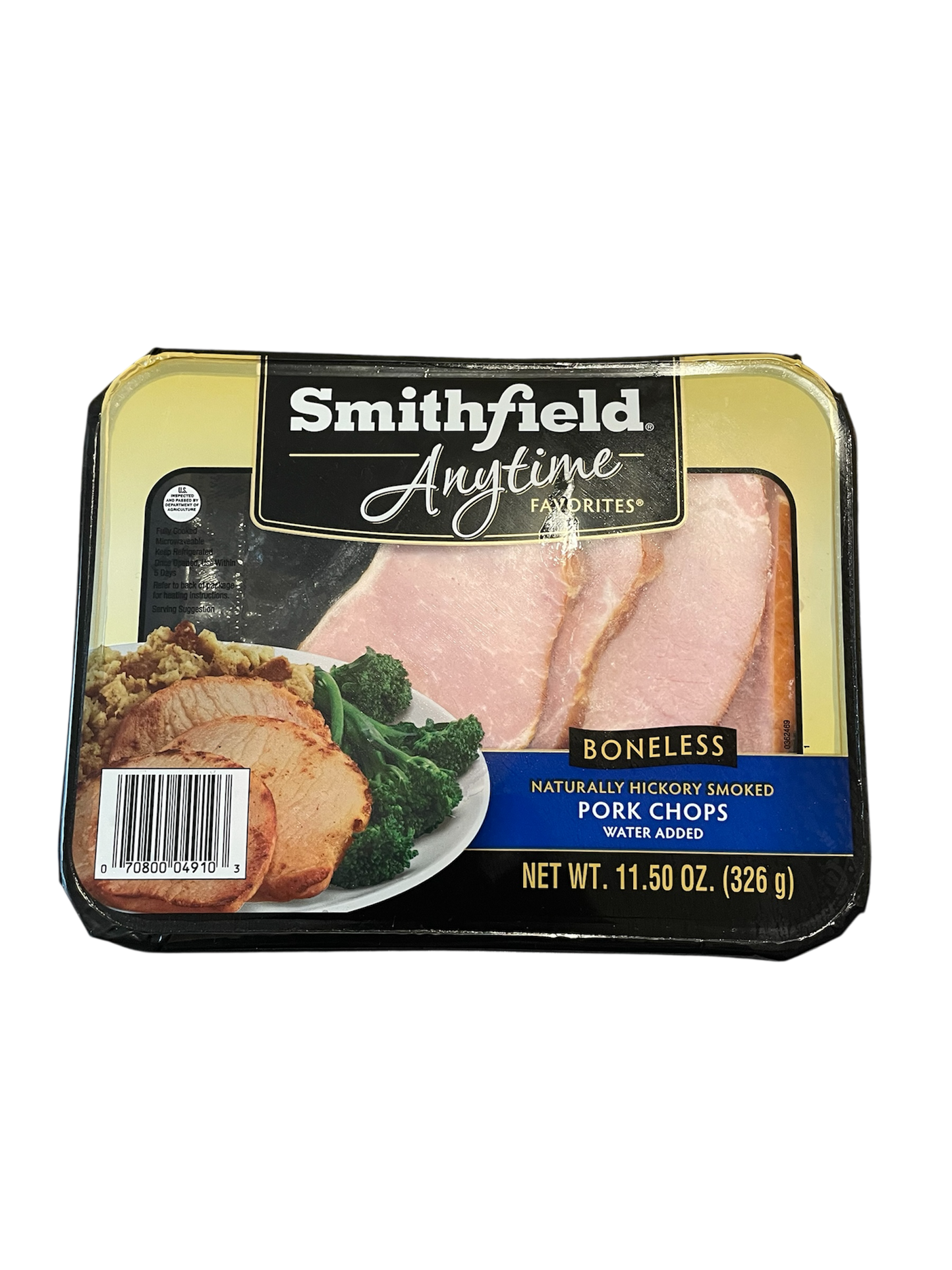 Smithfield, Pork, Hickory Smoked, Boneless, Pork Chops, 0.9-1.25 lb