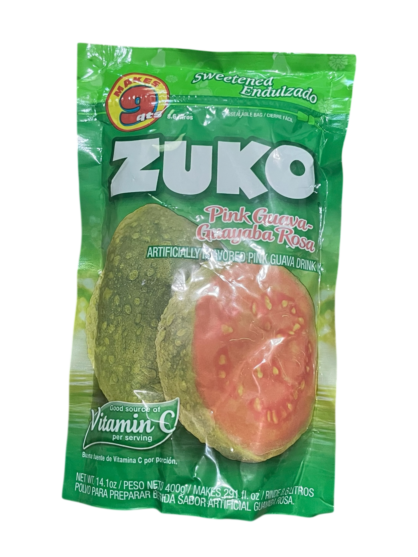 ZUKO PINK GUAVA SWEETENED DRINK MIX 14.1 OZ