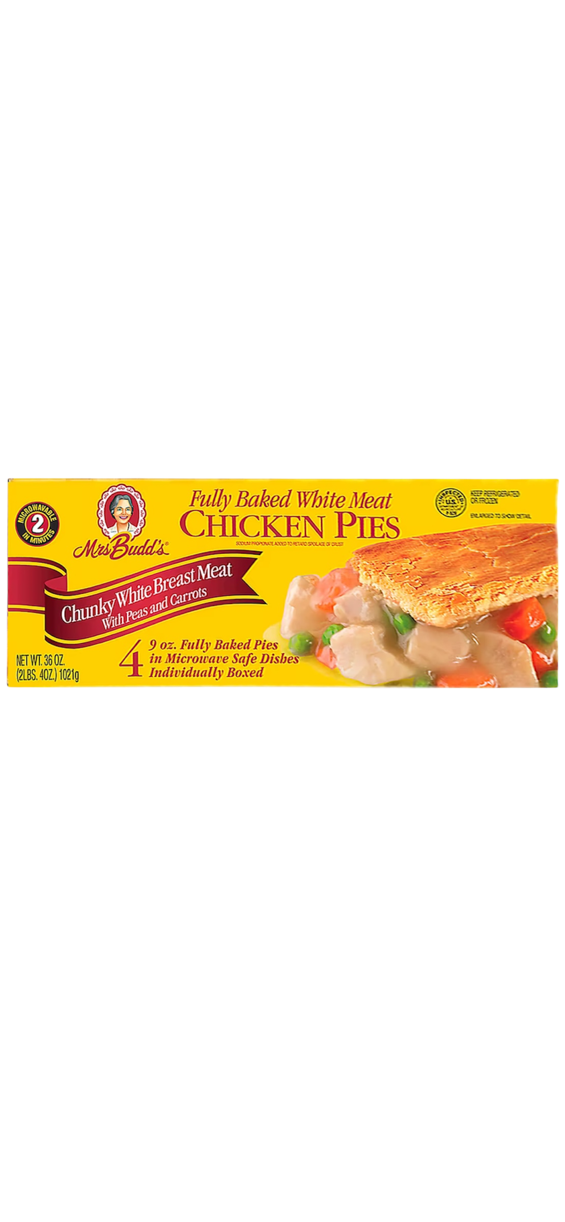 Mrs. Budd's Chicken Pie, 4 pk./ 36 OZ TOTAL