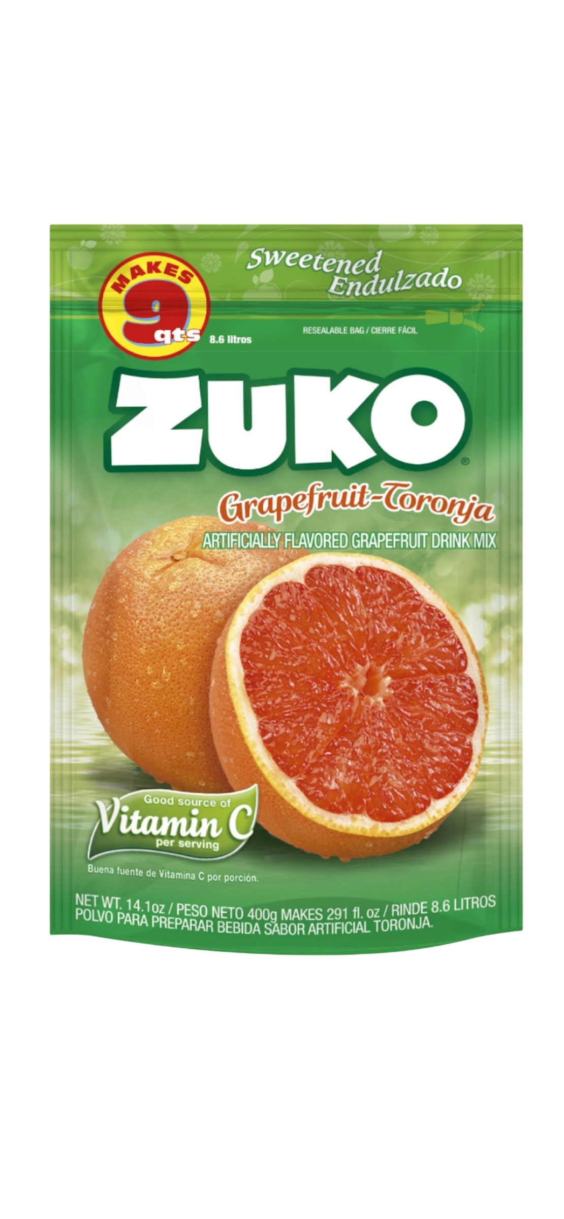 Zuko Grapefruit Bag, 14.1 oz