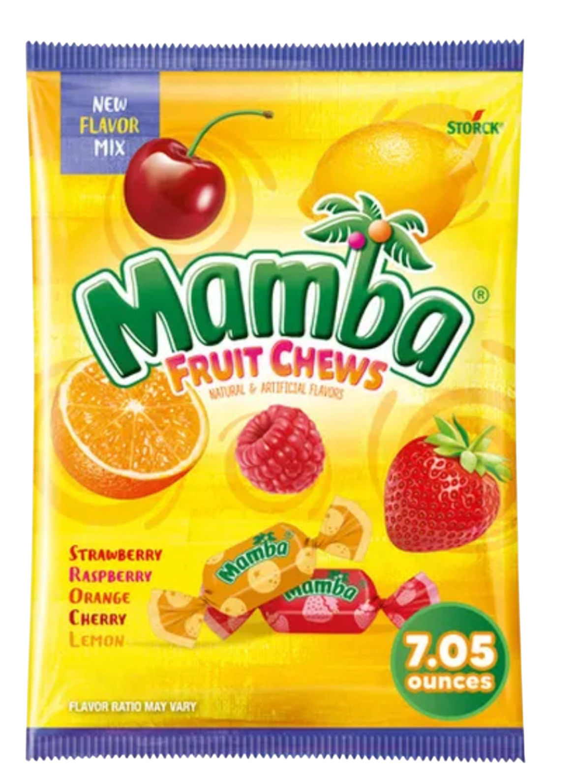 Mamba Fruit Chews Chewy Candy, 7.05oz