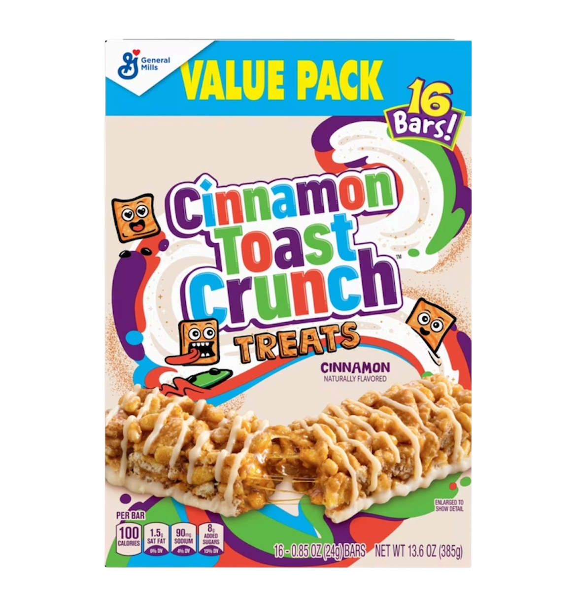 Cinnamon Toast Crunch Cereal Treat Bars (16 Bars)