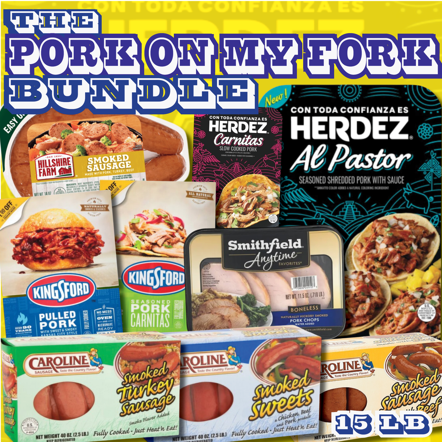 THE PORK ON MY FORK BUNDLE 15 LB