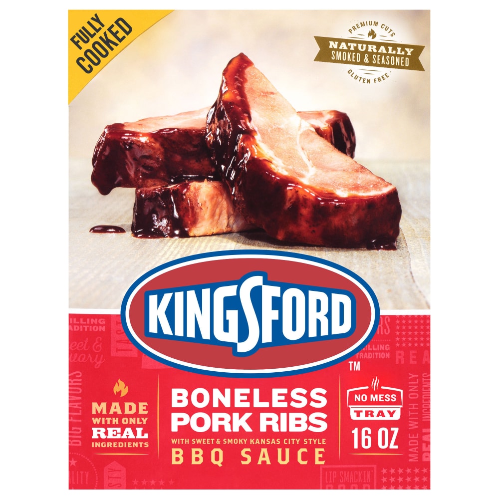 Kingsford Boneless Pork Ribs 16 oz – THE BIG PACKAGE