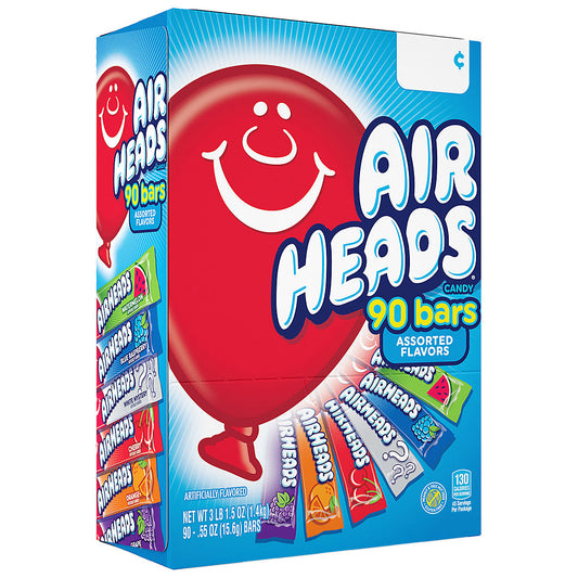 Airheads Chewy Fruit Candy, Variety Pack, 90 ct.