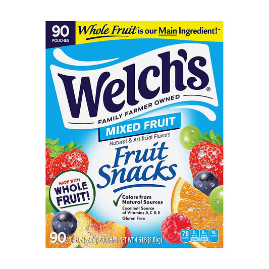 Welch's Fruit Snacks, Snack Packs, 90 ct. 4.5 LBS