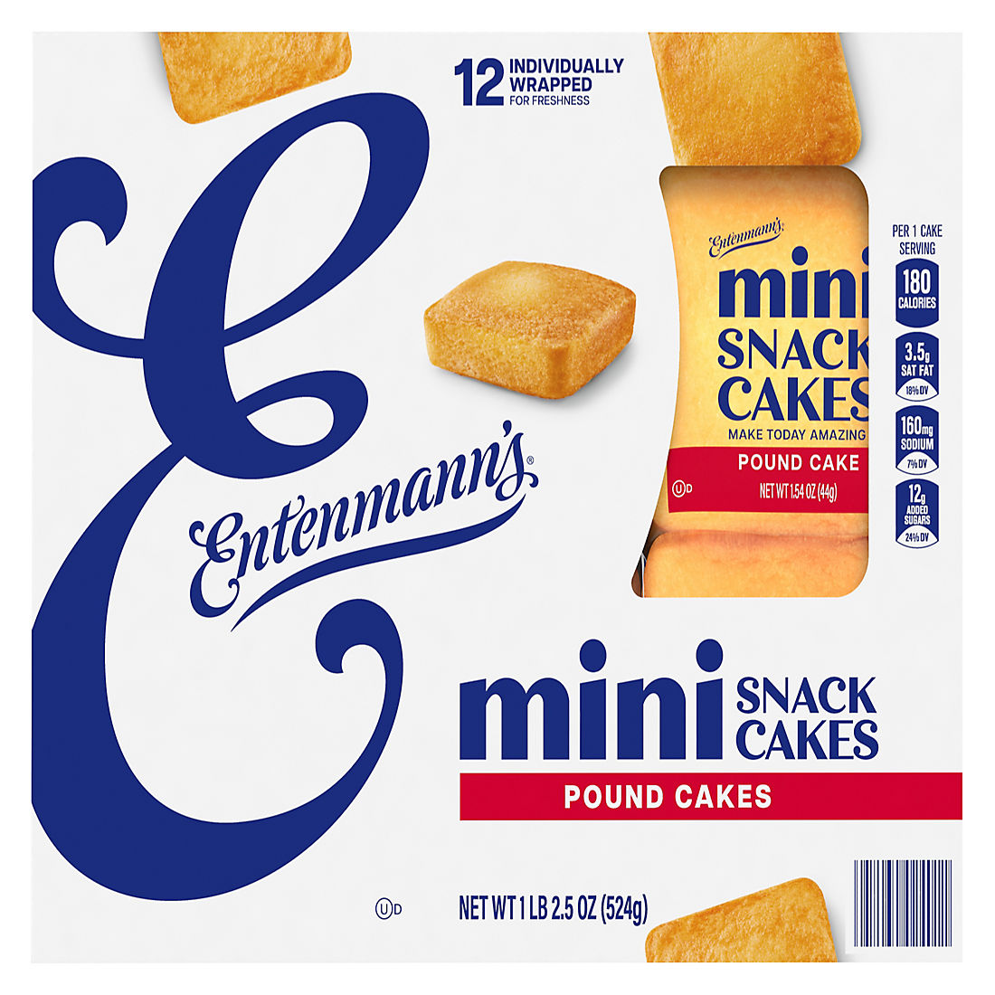Entenmanns Mini Pound Cake, 12 ct. 1.3 LBS