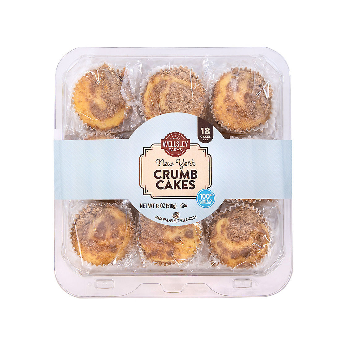Wellsley Farms New York Crumb Cakes, 18 ct.
