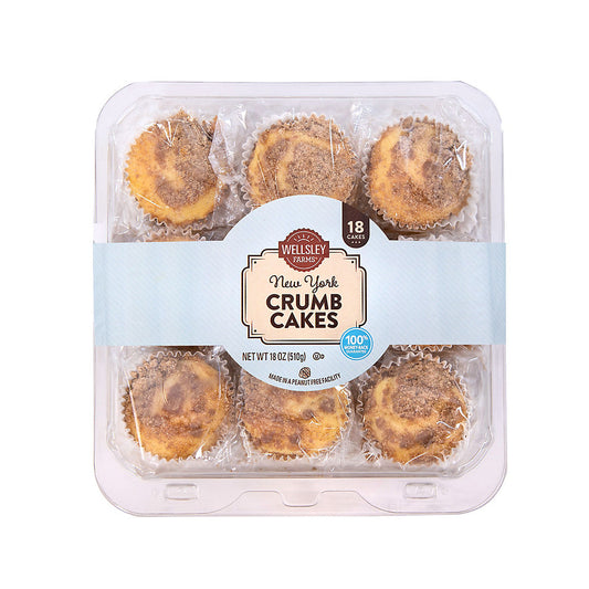 Wellsley Farms New York Crumb Cakes, 18 ct.
