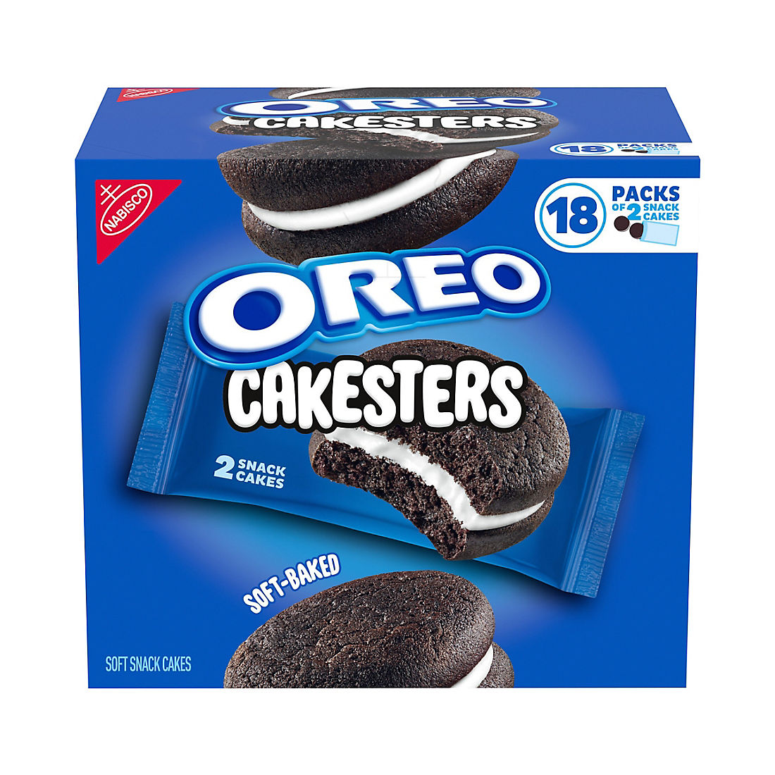 Oreo Cakesters Soft Snack Cakes Snack Packs, 18 pk.