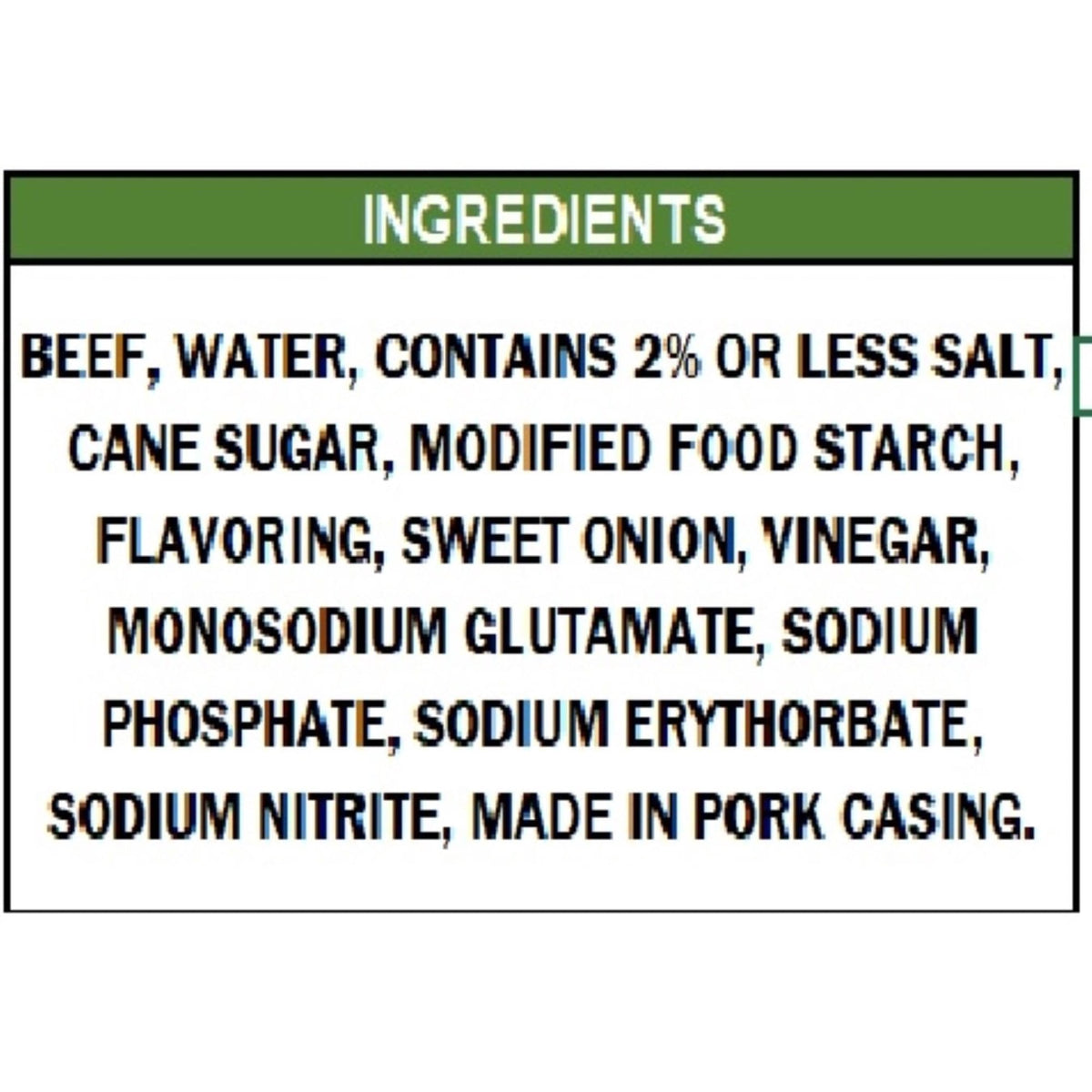 Roger Wood Beef Smoked Sausage (24 oz, Fully Cooked)