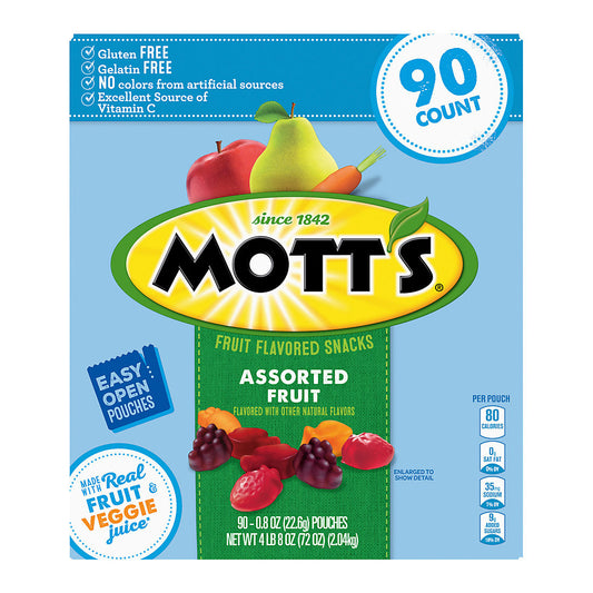Mott's Fruit Flavored Snacks, 90 ct. 4.8 LBB
