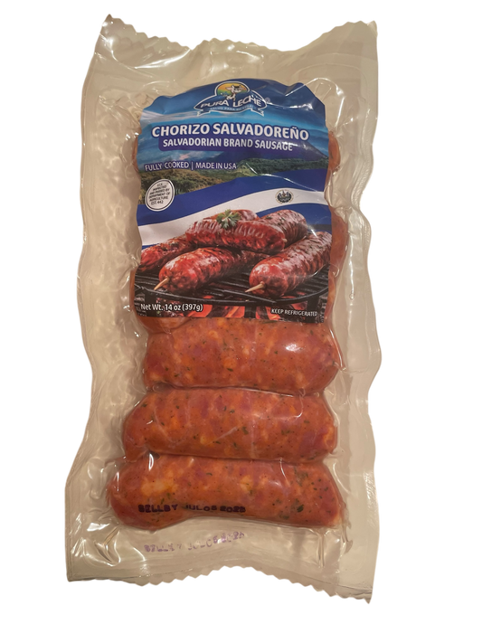 PURA LECHE SALVADORENO PORK CHORIZO 14 OZ