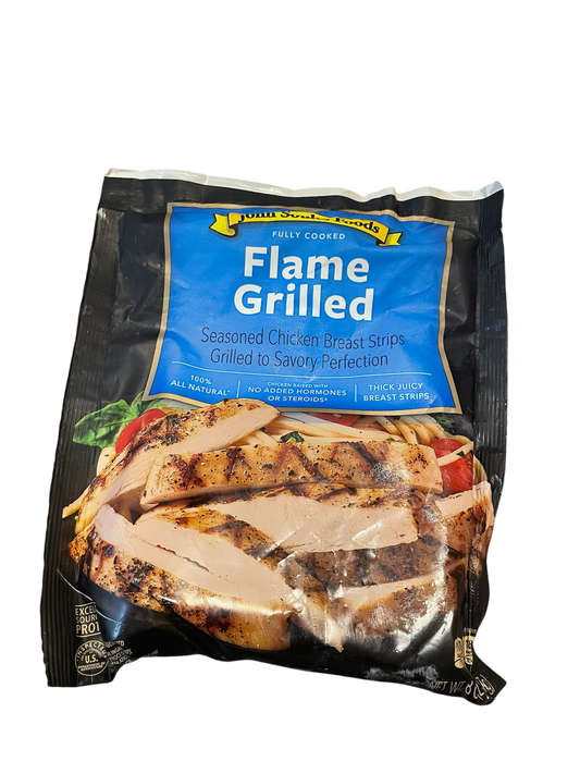 JOHN SOULES FLAME GRILLED CHICKEN STRIPS (8 OZ)