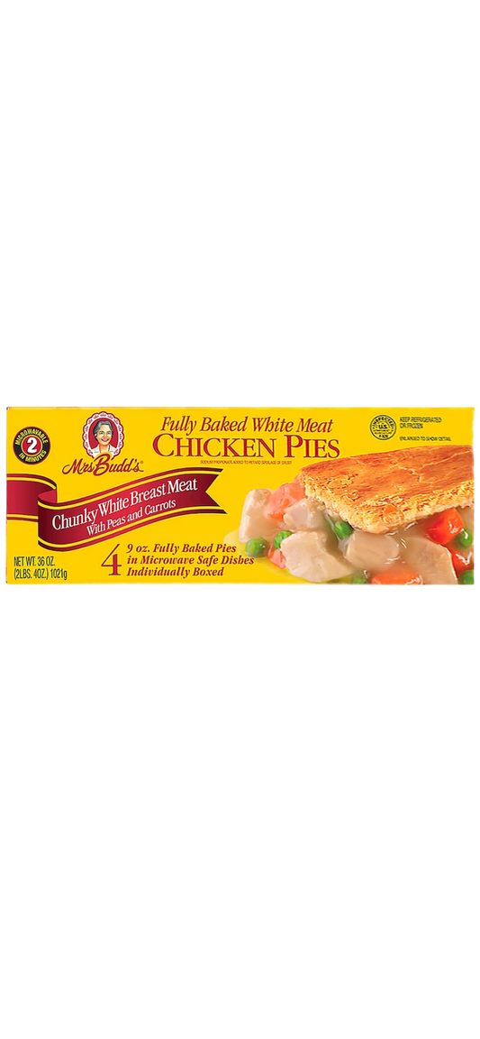 Mrs. Budd's Chicken Pie, 4 pk./ 36 OZ TOTAL