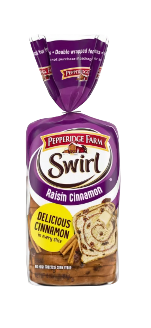 Pepperidge Farm Raisin Cinnamon Swirl Breakfast Bread, 16 oz Loaf