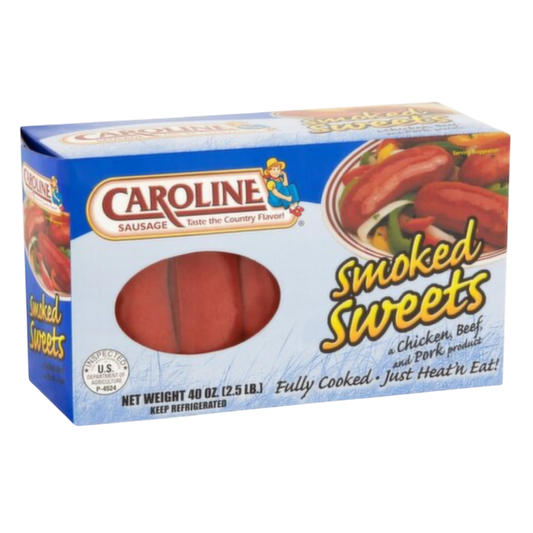 Caroline Smoked Hots Sausage, 40 oz