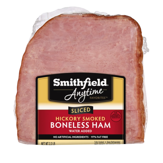 Smithfield Anytime Favorites Hickory Smoked Quarter Ham, Boneless, Sliced, 2.2 lbs.