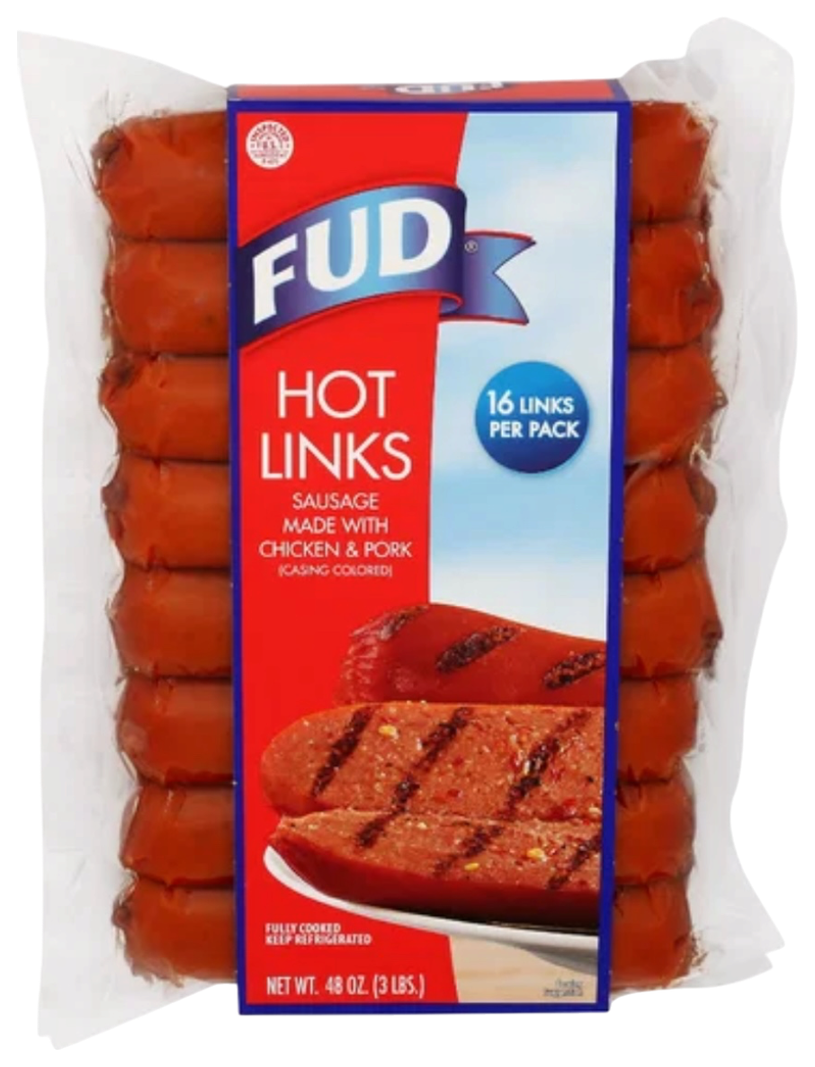 FUD Hot Links, 48 oz, 16 Links