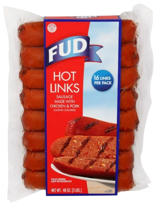 FUD Hot Links, 48 oz, 16 Links