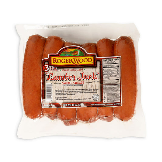 Roger Wood Original Lumber Jack Smoked Sausage, 48 Oz.