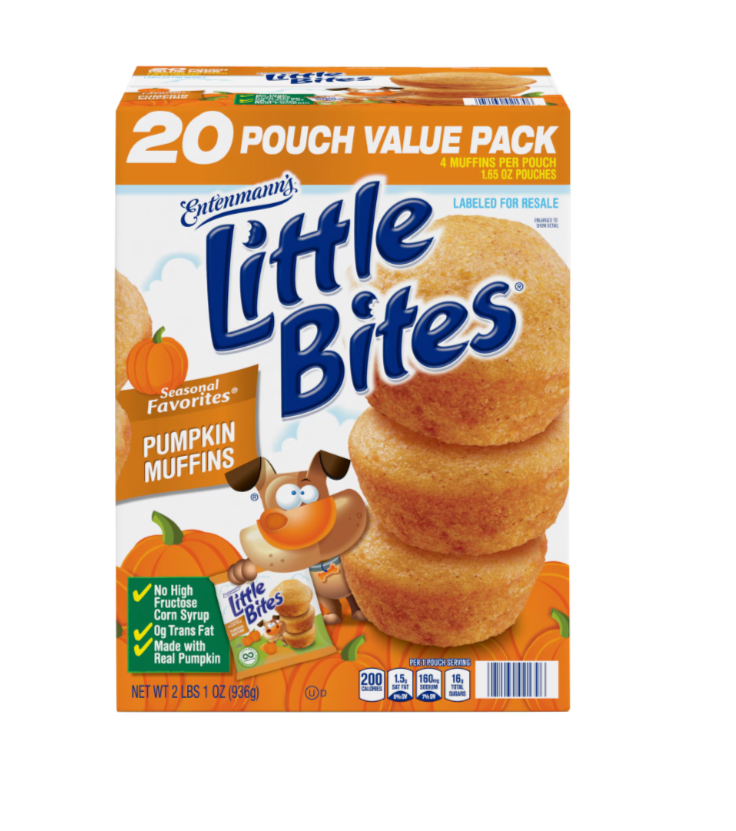 Entenmann's Little Bites Seasonal Pumpkin Muffins, 20 ct.