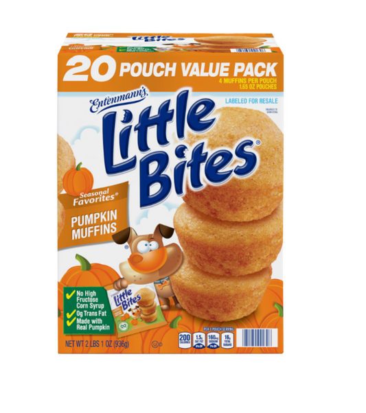 Entenmann's Little Bites Seasonal Pumpkin Muffins, 20 ct.