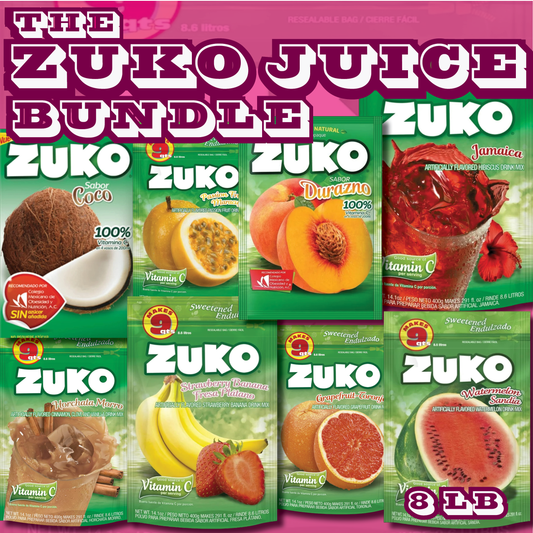THE ZUKO JUICE MIX BUNDLE 8 LBS